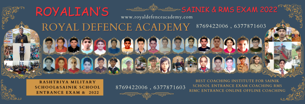 sainik school rashtriya military school rms rimc best coaching center royal defence academy