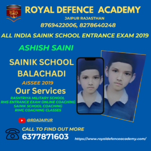 Sainik School Entrance Coaching ashish saini sainik school