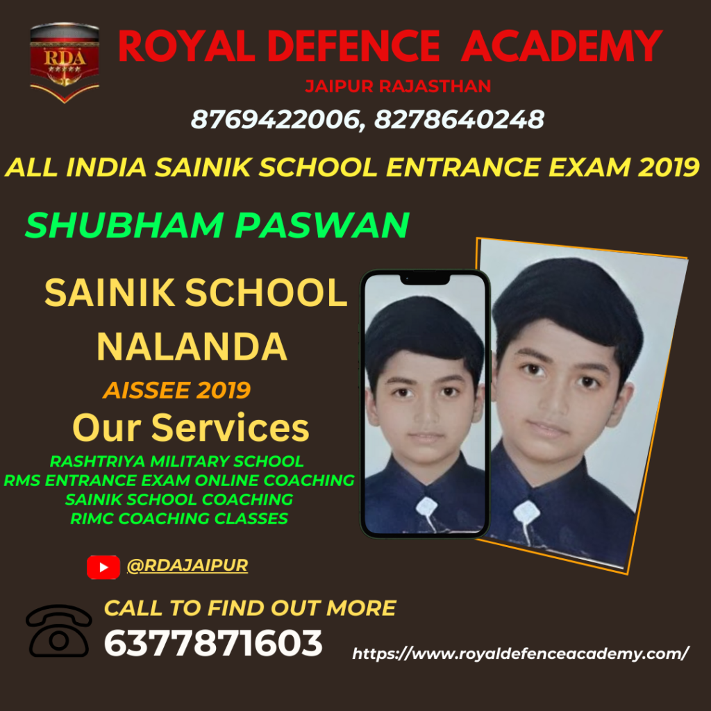 sainik school entrance coaching in Sehore